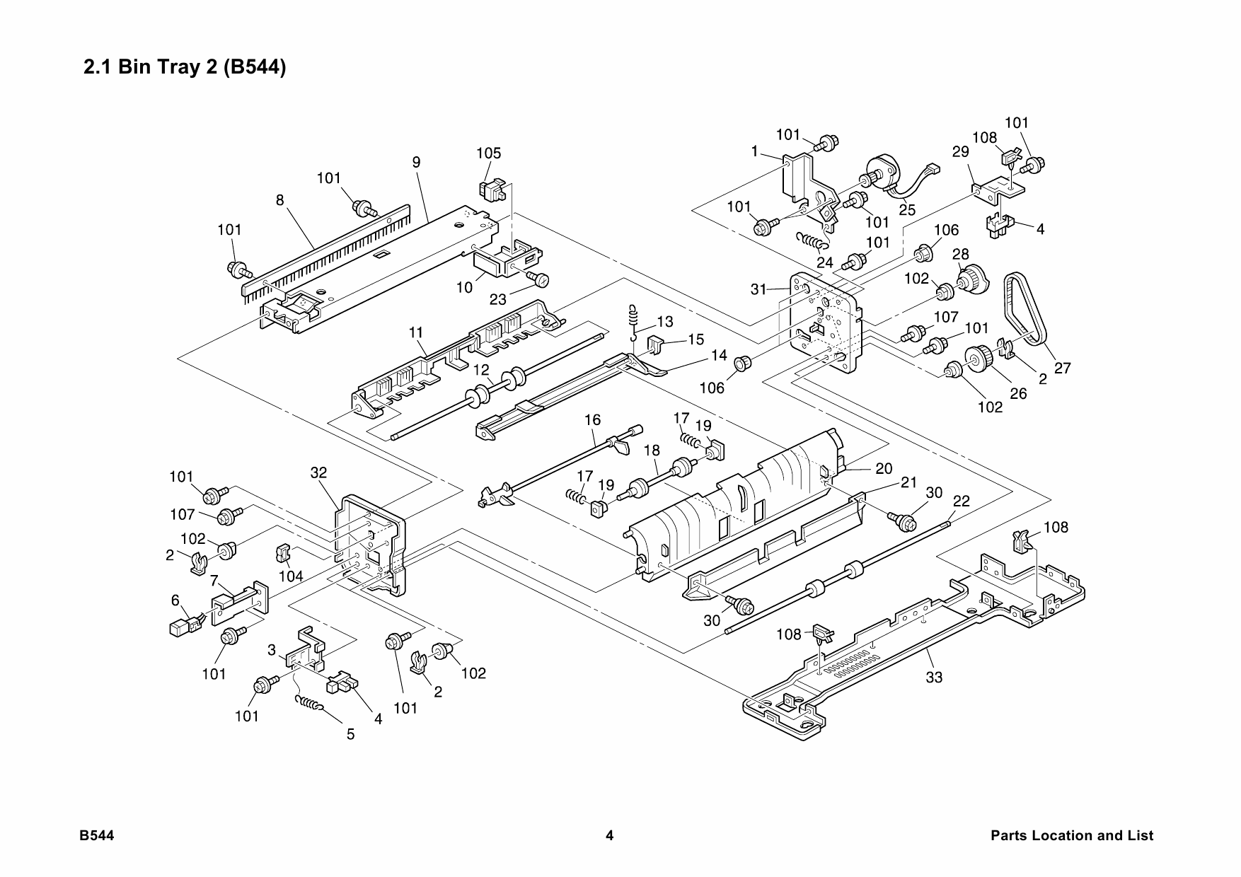 RICOH Options B544 PT330 Parts Catalog PDF download-4